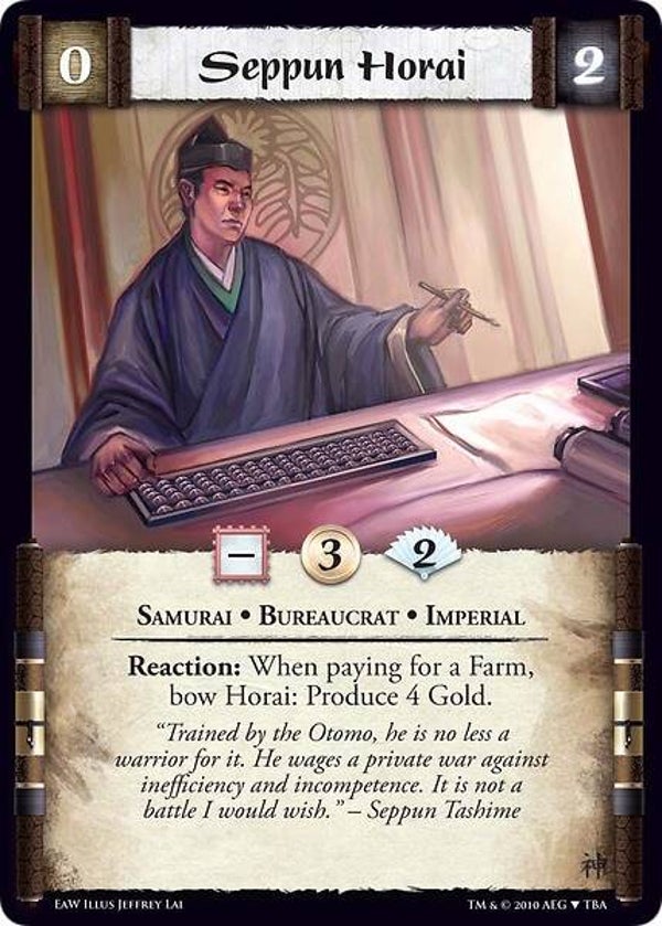 L5R : CLAN : UNALIGNED : Seppun Horai (Promo EAW (CE))