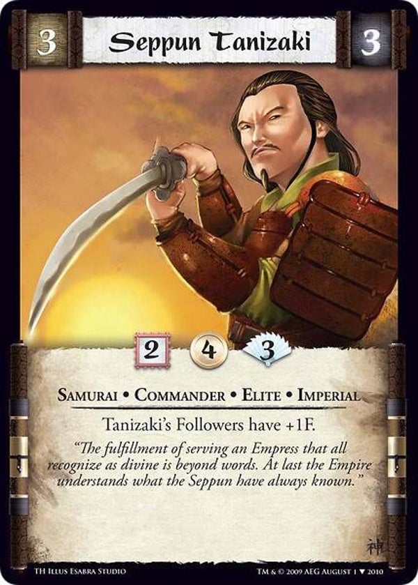 L5R : CLAN : UNALIGNED :  Seppun Tanizaki (Promo TH (CE))