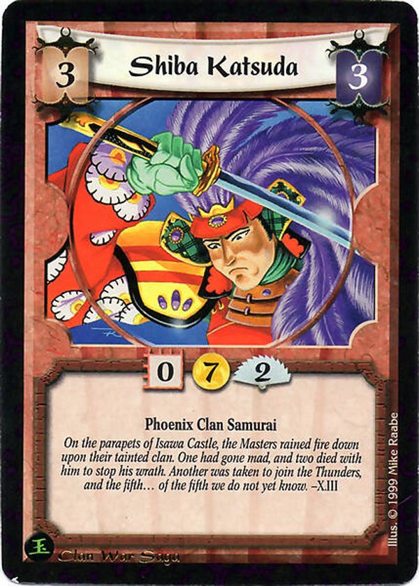 L5R : CLAN : PHOENIX : Shiba Katsuda (Promo CWS)