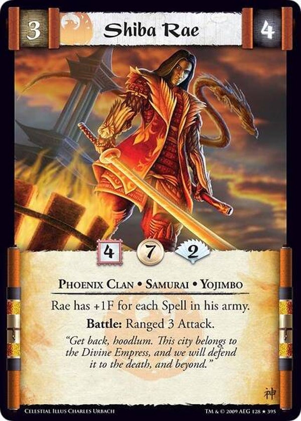 L5R : CLAN : PHOENIX : Shiba Rae (CELESTIAL ED) - R