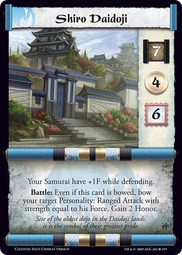 L5R : STRONGHOLD : Shiro Daidoji V.1 (CELESTIAL ED) - FIXED
