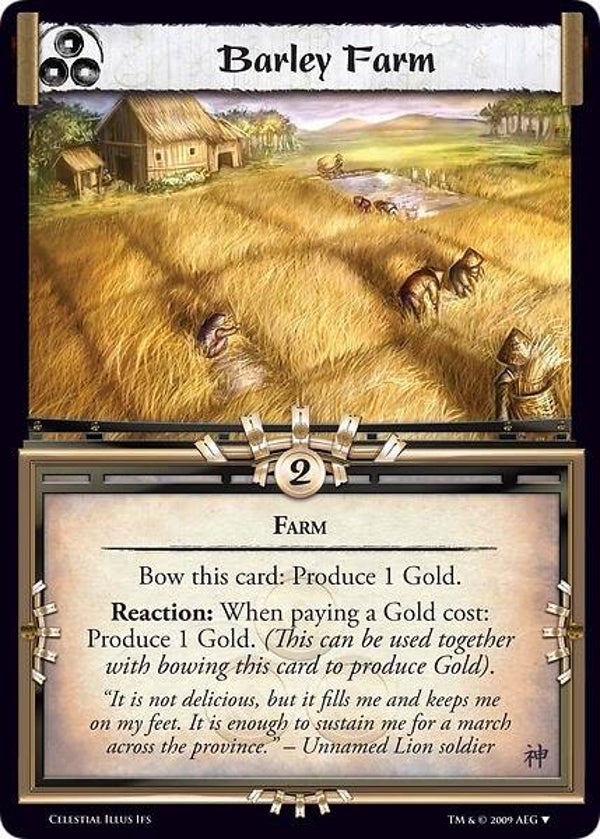 L5R : HOLDING : Barley Farm - (Promo CE (A.A)) - FOIL