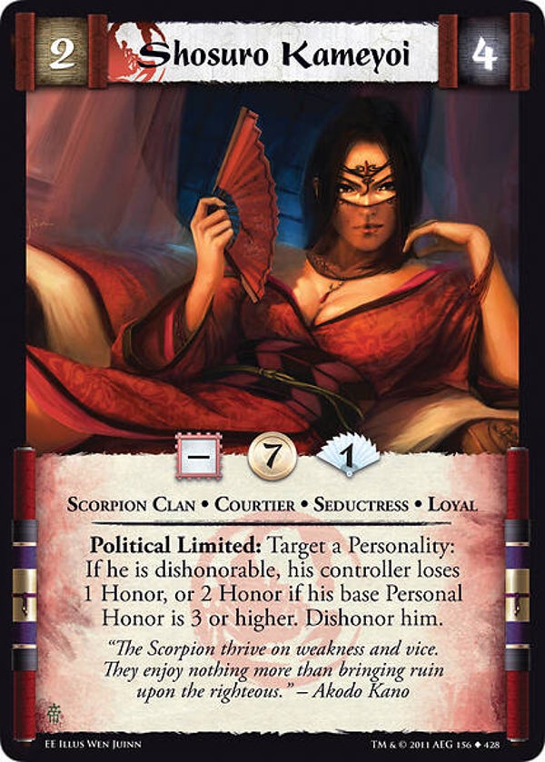 L5R : CLAN : SCORPION : Shosuro Kameyoi (EMPEROR ED) - U