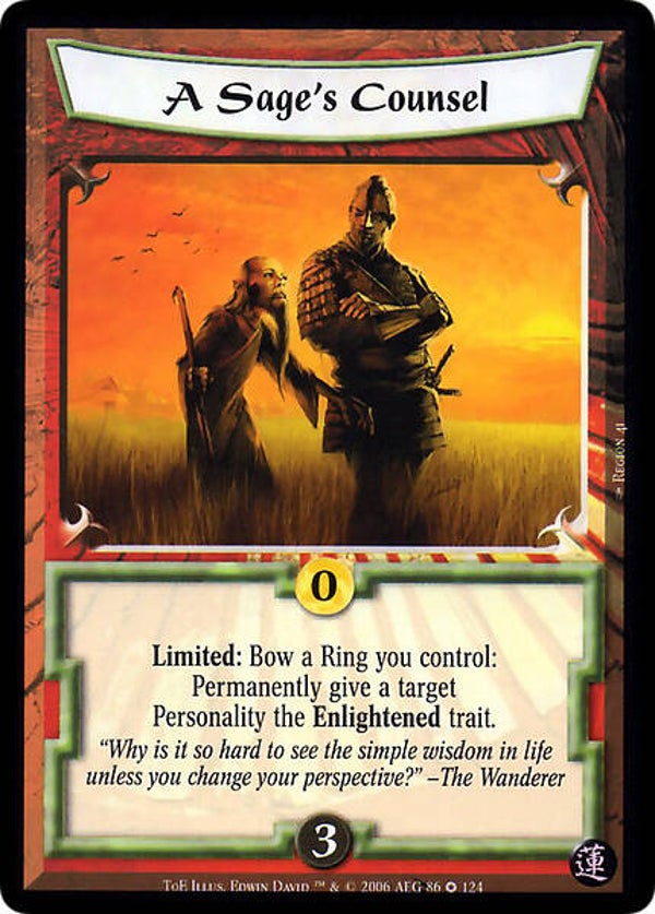 L5R : STRATEGY : A Sage's Counsel (Test of Enlightenment (ToE)) - FIXED