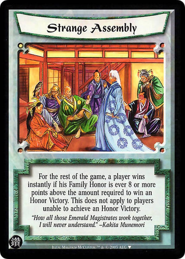 L5R : EVENT : Strange Assembly - (Promo DE)