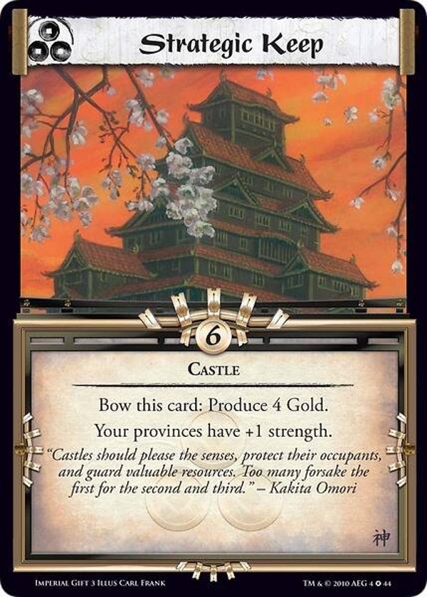 L5R : HOLDING : Strategic Keep (The Imperial Gift 3 (Imperial Gift 3)) - FIXED