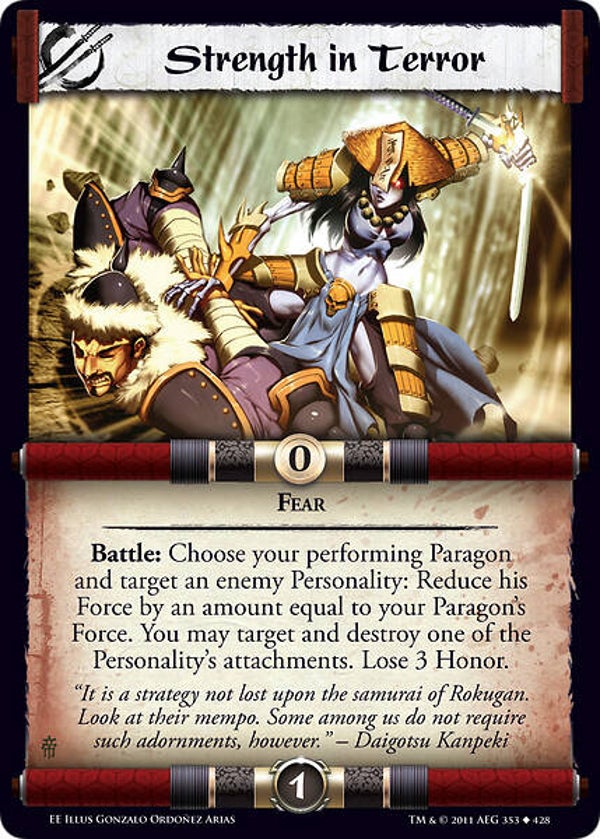 L5R : STRATEGY : Strength in Terror (EMPEROR ED) - U