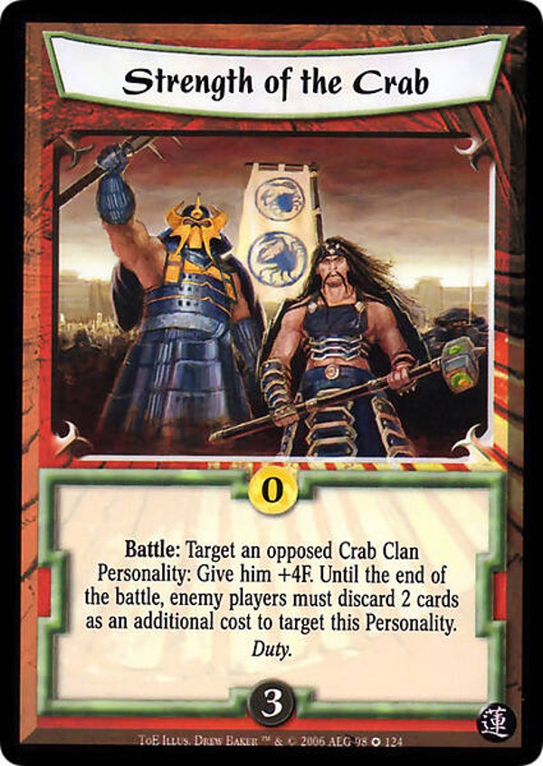 L5R : STRATEGY : Strength of the Crab (Test of Enlightenment (ToE)) - FIXED