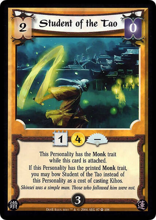 L5R : FOLLOWER : Student of the Tao (Dawn of the Empire (DotE)) - FIXED
