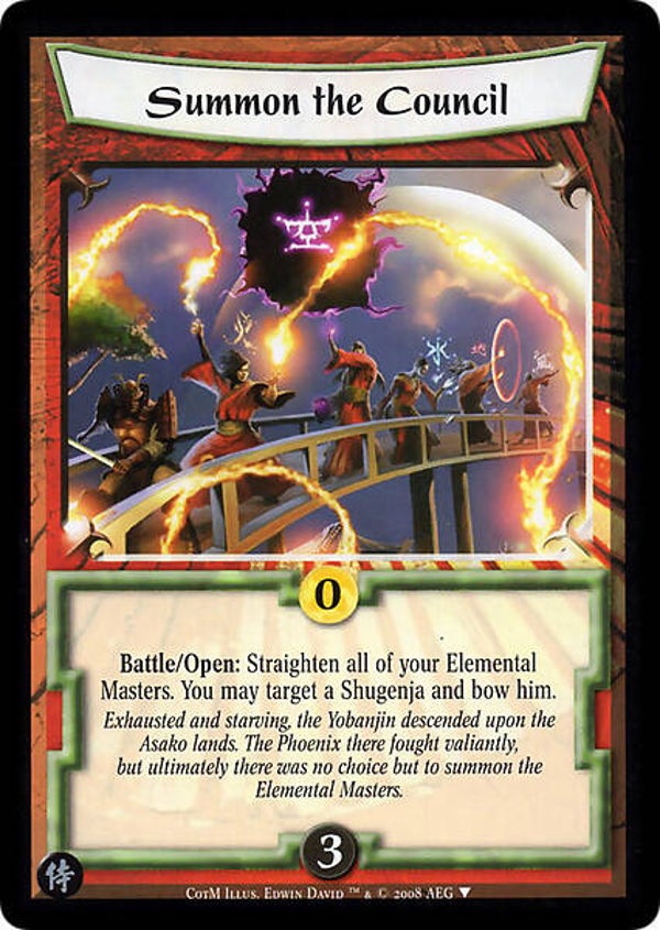 L5R : STRATEGY : Summon the Council - (Promo COTM (SAM))