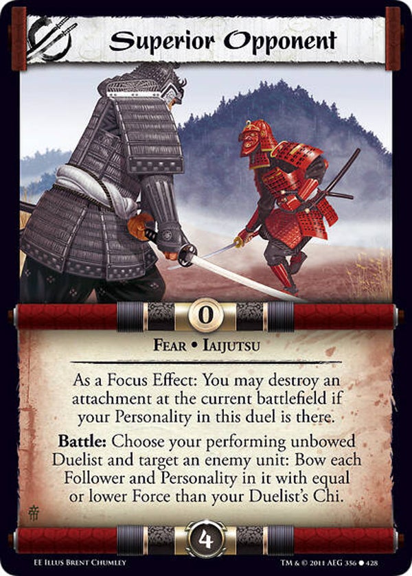 L5R : STRATEGY : Superior Opponent (EMPEROR ED) - C