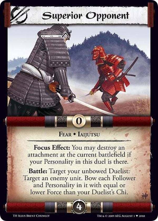 L5R : STRATEGY : Superior Opponent - (Promo TH (CE))