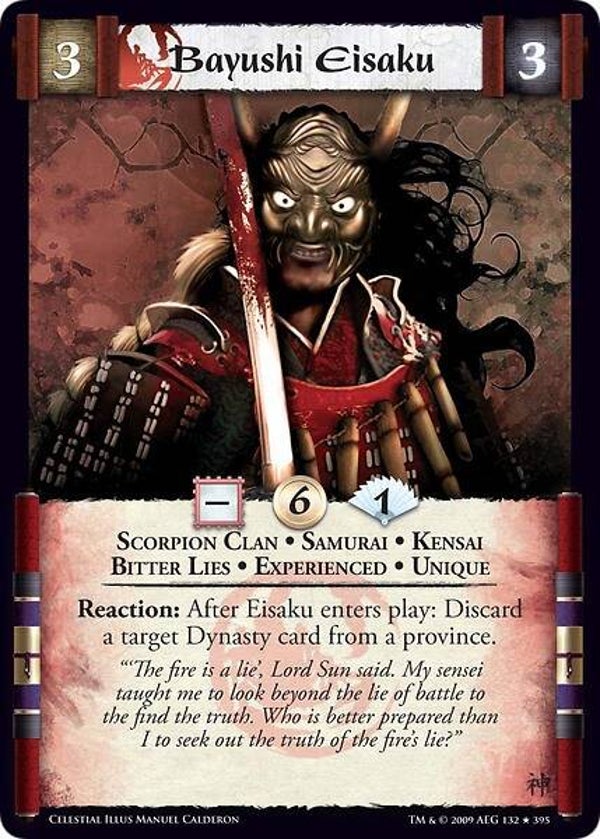 L5R : CLAN : SCORPION : Bayushi Eisaku • Exp  V.1 (CELESTIAL ED) - R