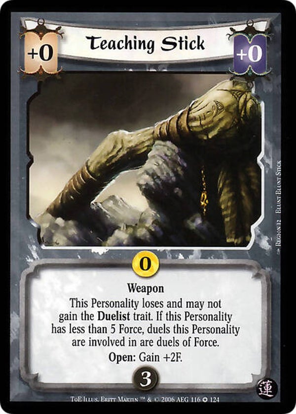L5R : ITEM : Teaching Stick (Test of Enlightenment (ToE)) - FIXED
