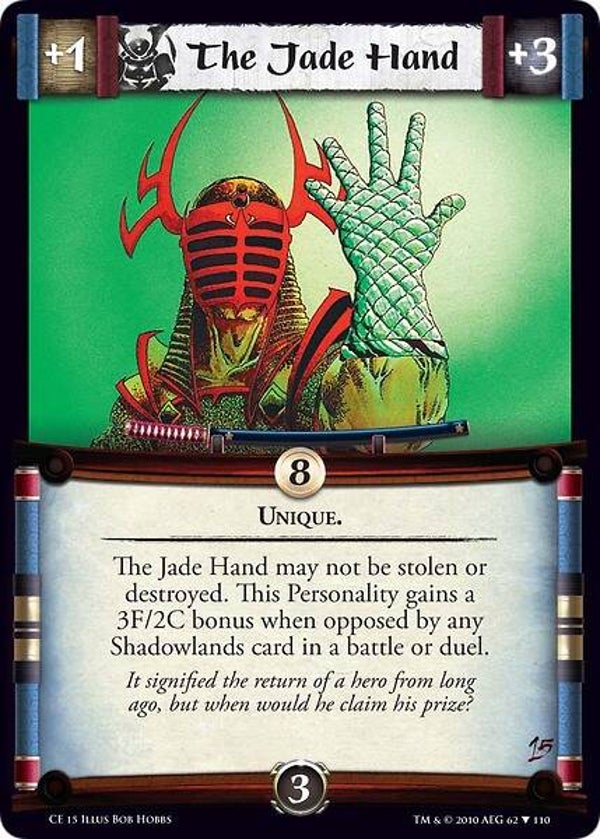 L5R : ITEM : The Jade Hand (Promo CE15 - 62/110)