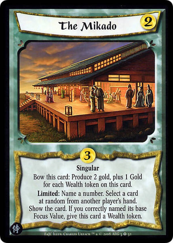 L5R : HOLDING : The Mikado (Test of the Emerald and Jade Championships (E&JC)) - FIXED