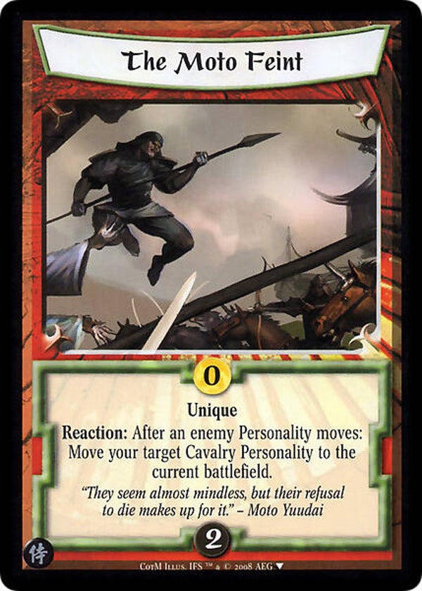 L5R : STRATEGY : The Moto Feint - (Promo COTM (SAM))