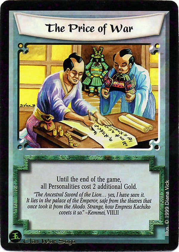 L5R : EVENT : The Price of War - (Promo CWS)