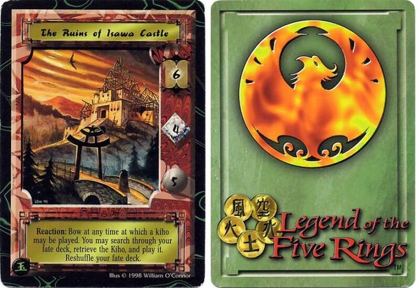 L5R : STRONGHOLD : The Ruins of Isawa Castle - (Promo JADE 1998) - MON BACK
