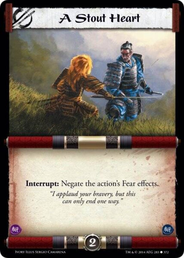 L5R : STRATEGY : A Stout Heart (IVORY ED) - C