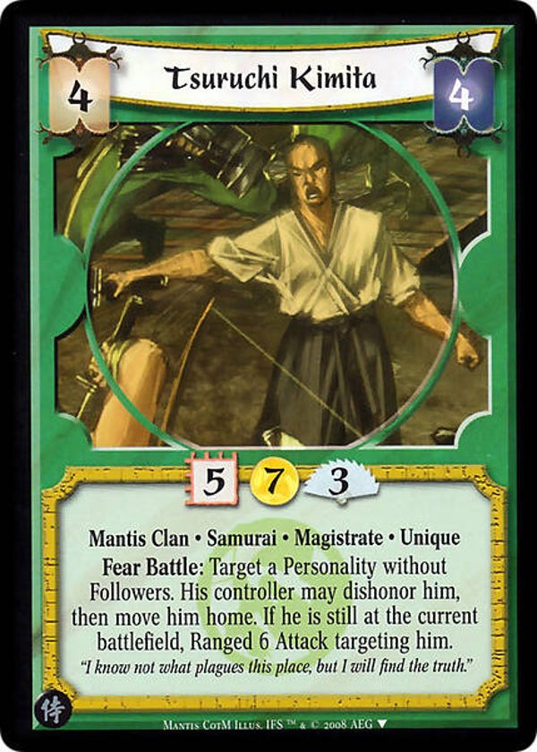 L5R : CLAN : MANTIS : Tsuruchi Kimita (Promo COTM (SAM))