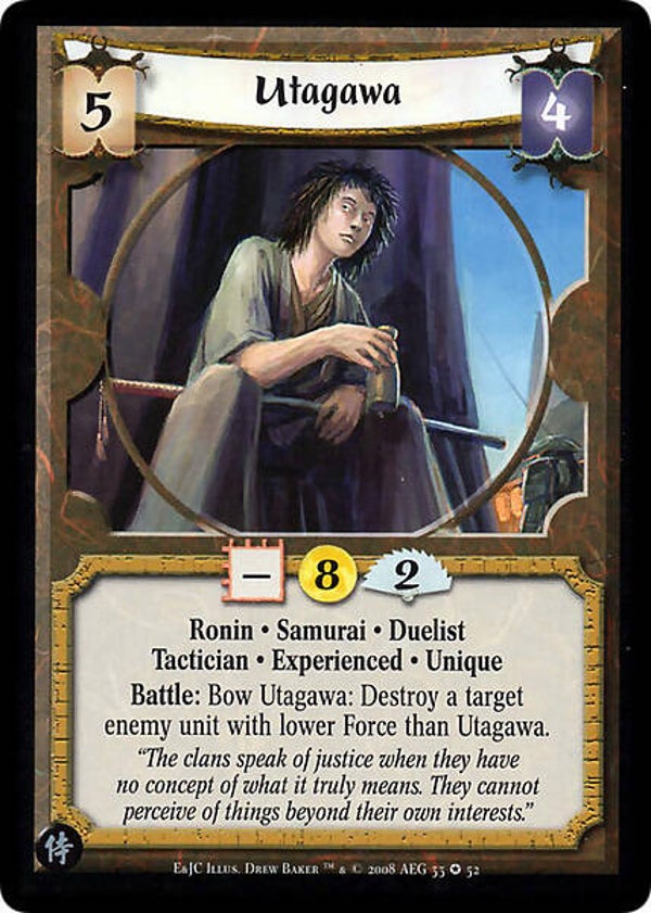 L5R : CLAN : UNALIGNED : Utagawa • Exp (Test of the Emerald and Jade Championships (E&JC)) - FIXED