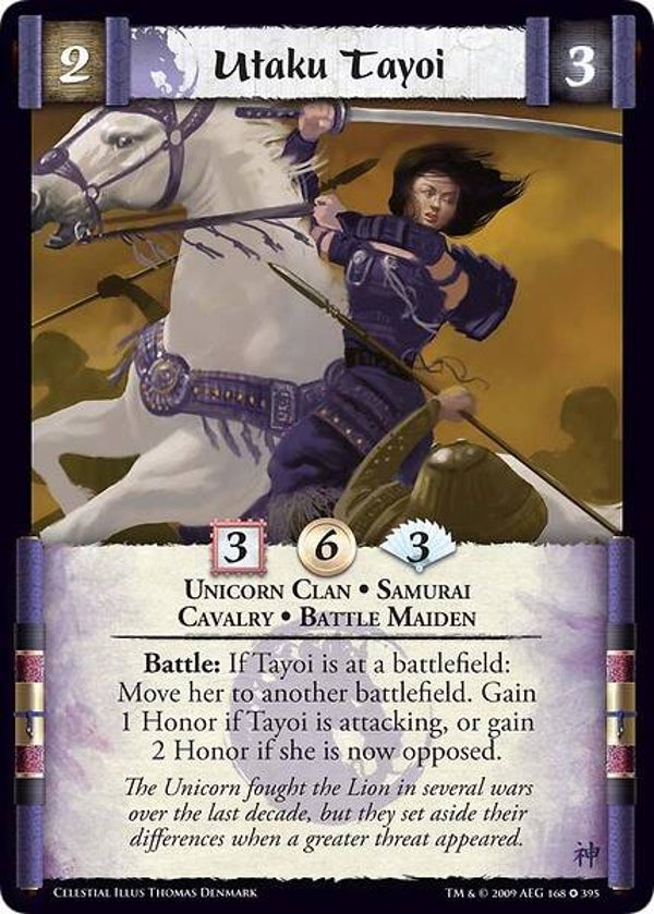 L5R : CLAN : UNICORN : Utaku Tayoi (CELESTIAL ED) - FIXED