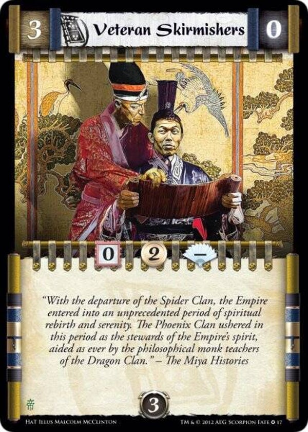 L5R : FOLLOWER : Veteran Skirmishers N : 17 (L2P : Honor and Treachery (HAT)) - FIXED