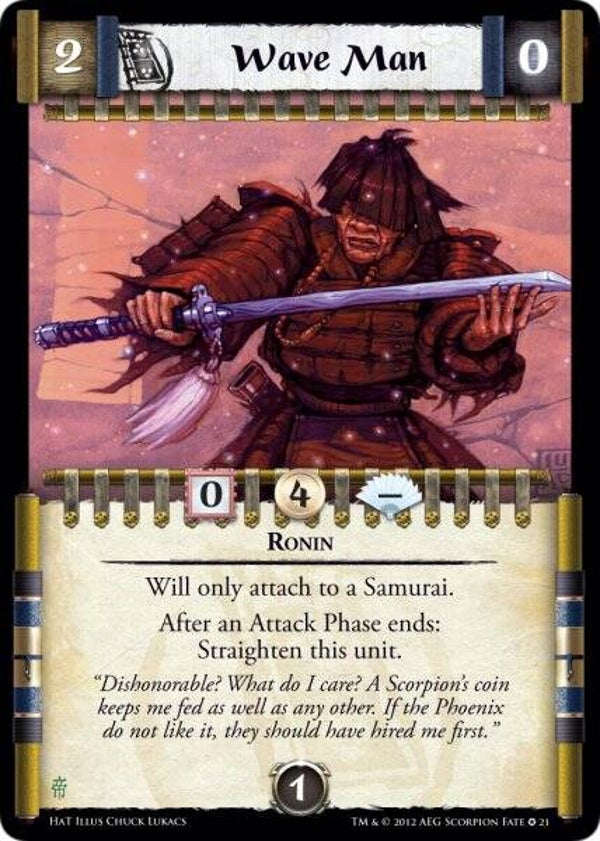 L5R : FOLLOWER : Wave Man N : 21 (L2P : Honor and Treachery (HAT)) - FIXED