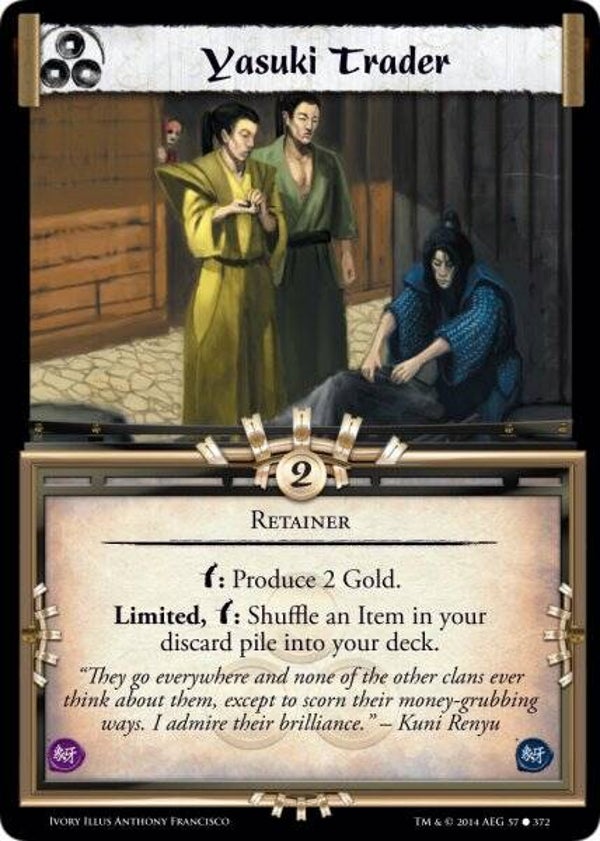 L5R : HOLDING : Yasuki Trader (IVORY ED) - C