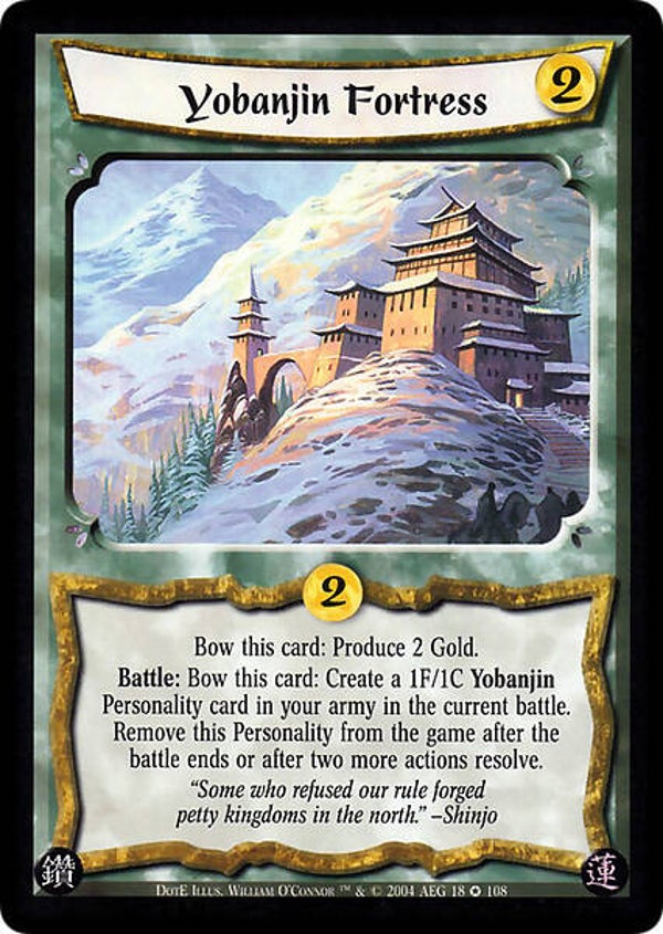 L5R : HOLDING : Yobanjin Fortress (Dawn of the Empire (DotE)) - FIXED