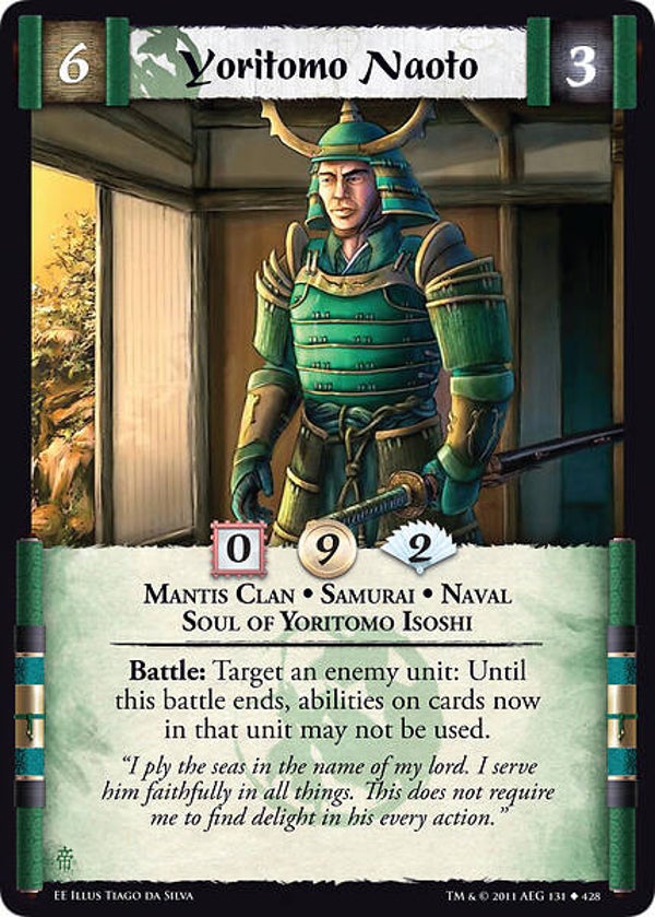 L5R : CLAN : MANTIS : Yoritomo Naoto (EMPEROR ED) - U