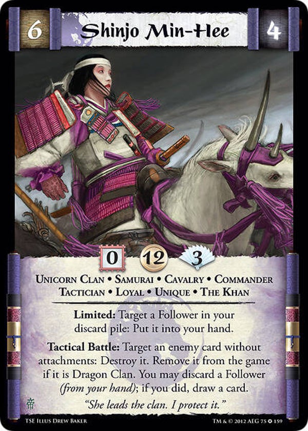 L5R : CLAN : UNICORN : Shinjo Min-Hee (The Shadow's Embrace (TSE)) - FIXED