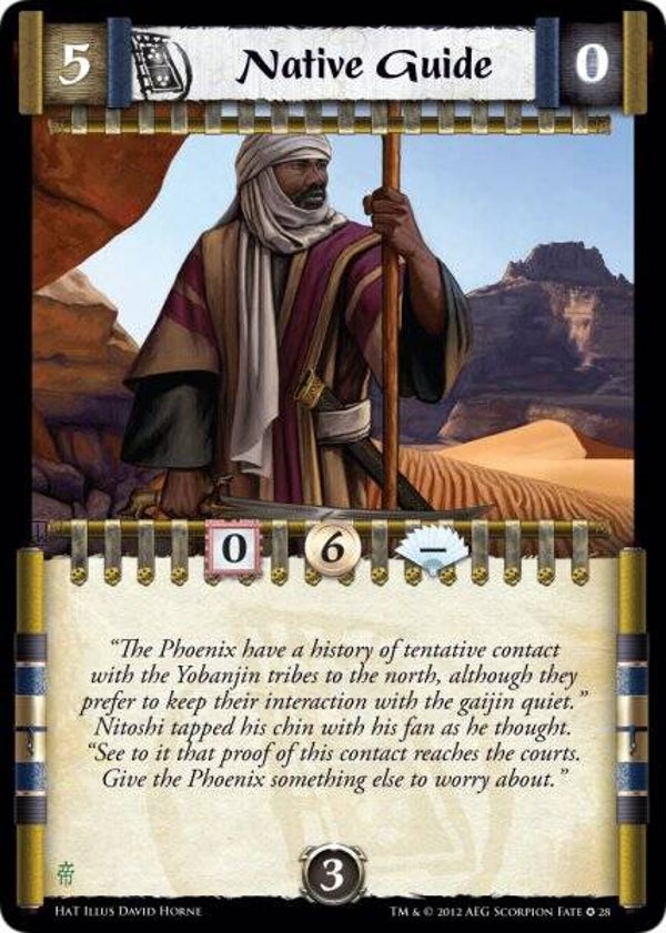 L5R : FOLLOWER : Native Guide N : 28 (L2P : Honor and Treachery (HAT)) - FIXED