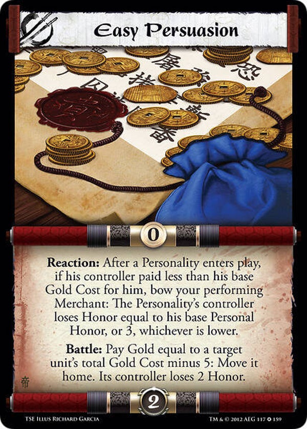 L5R : STRATEGY : Easy Persuasion (The Shadow's Embrace (TSE)) - FIXED