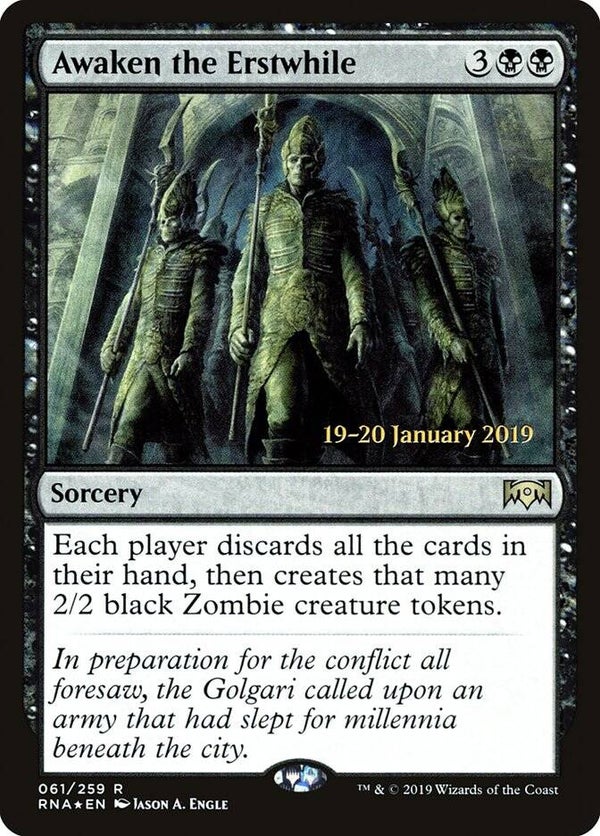Magic : The Gathering (MTG) : Awaken the Erstwhile - Promo: Dated (RNA) - FOIL