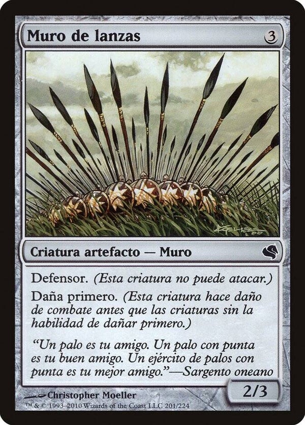 Magic the Gathering (MTG) : Wall of Spears - Salvat 2011 B.B. - C