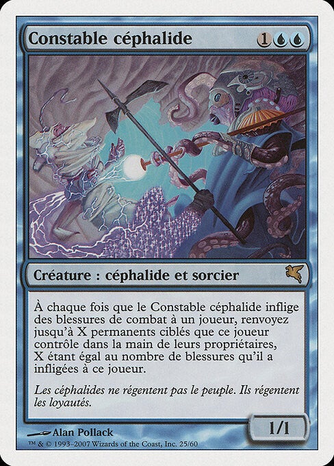 Magic : The Gathering (MTG) : Cephalid Constable - (Hachette Encyclopedia W.B. French) - R