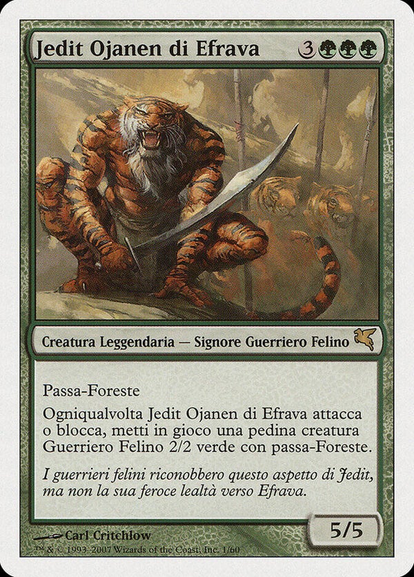 Magic : The Gathering (MTG) : Jedit Ojanen of Efrava (1/60) - Salvat W.B. Italian - R (PLD Minus)