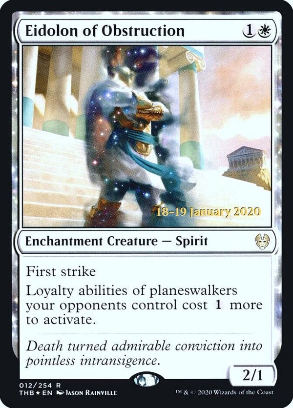 Magic : The Gathering (MTG) : Eidolon of Obstruction (V.2) - Promo : Dated (THB) - FOIL