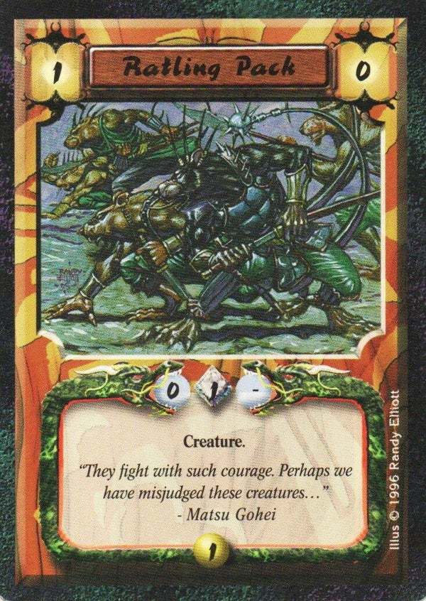 L5R : FOLLOWER : Ratling Pack (Shadowlands R.C. (SL)) - "FIXED REPRINT"