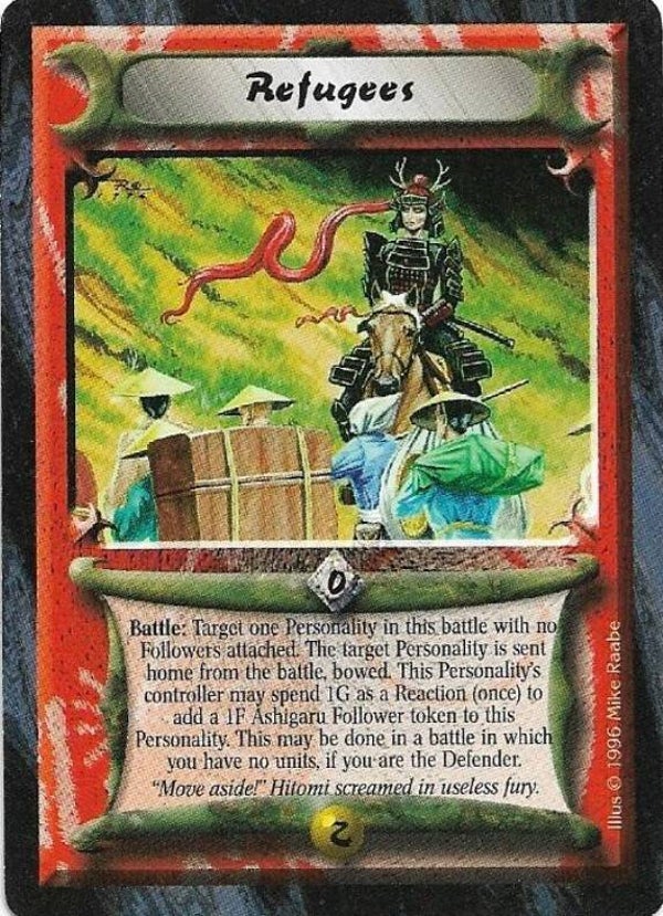 L5R : STRATEGY : Refugees (Anvil of Despair R.C. (AoD)) - "FIXED REPRINT"