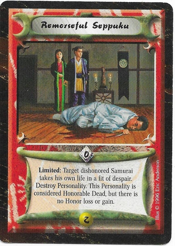 L5R : STRATEGY : Remorseful Seppuku (Time of the Void R.C. (ToV)) - "FIXED REPRINT"