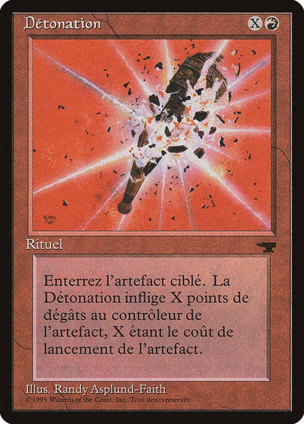 Magic the Gathering (MTG) : Detonate - (Renaissance (REN)) - FRENCH - U  (SPLD+)