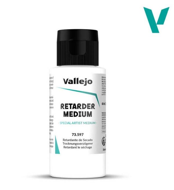 VALLEJO : REF : 73597 : Auxiliary : Drying Retarder (60 ml) ("Drying retardant" / "Retardateur de séchage")