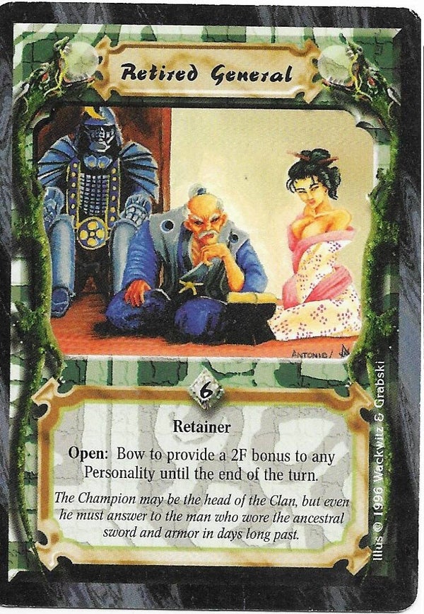 L5R : HOLDING : Retired General (Anvil of Despair R.C. (AoD)) - "FIXED REPRINT"