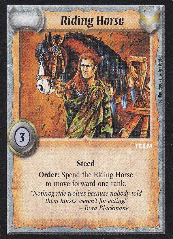 Warlord Saga of the Storm : Riding Horse (G&E Deck special)