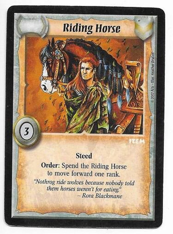 Warlord Saga of the Storm : Riding Horse (T&C Deck special)