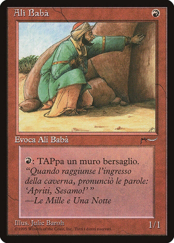 Magic : The Gathering (MTG) : Ali Baba - Rinascimento (Italian) - U (SPLD-PLD)