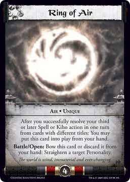L5R : RING : Ring of Air - (Promo CE 2009) - FOIL